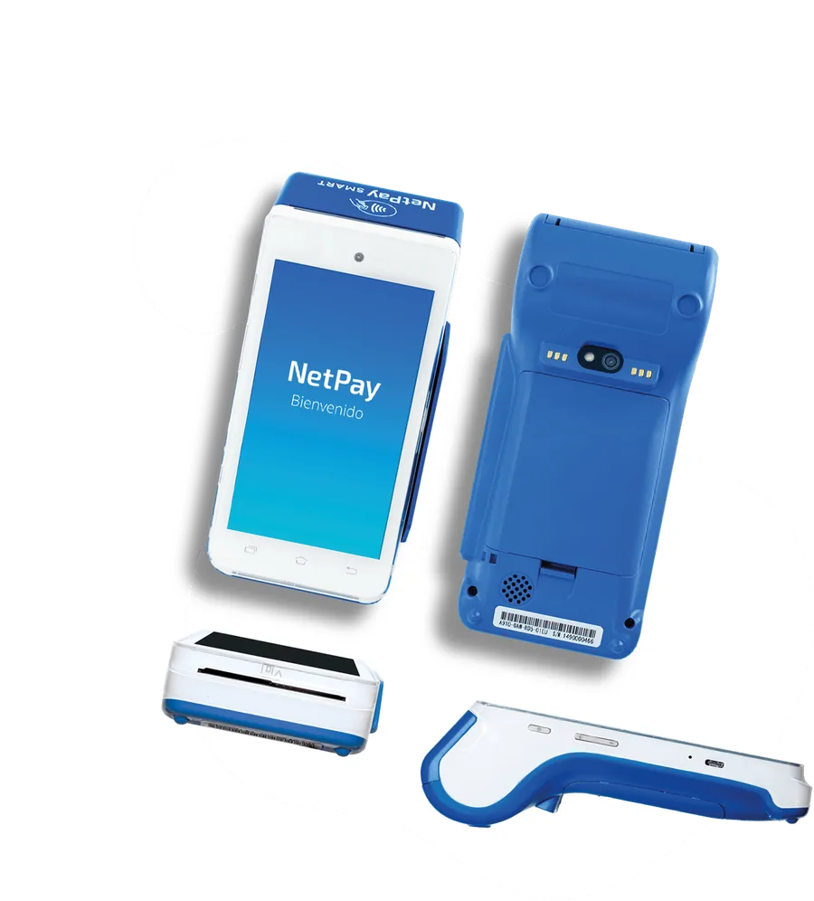 Terminal NetPay SMART: pantalla táctil, impresora y lector integrados